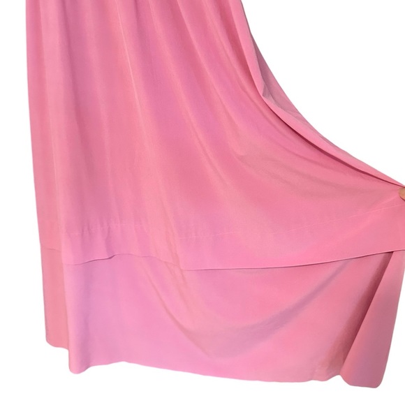 Athleta Pink Elation V Neck Hybrid Tiered Athletic Midi Dress Small - Picture 5 of 11